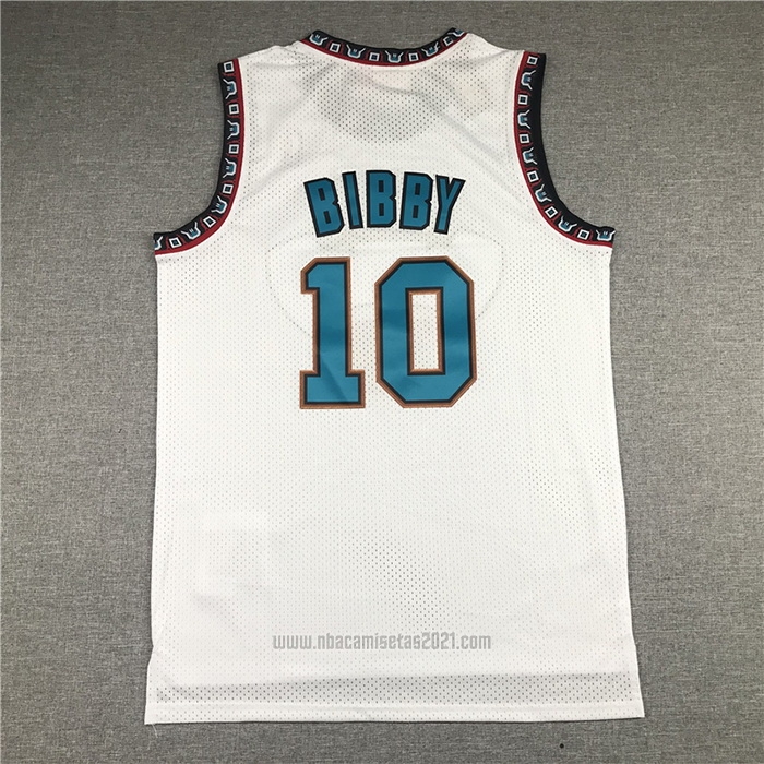 Camiseta Memphis Grizzlies Mike Bibby #10 Historic Retro Blanco
